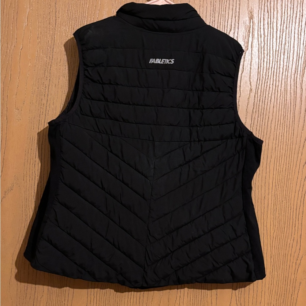 Fabletics Midnight Black Quilted Vest